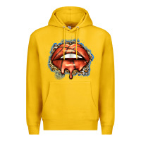 Lemon basketball lips Premium Hoodie - Zillion Design Studio