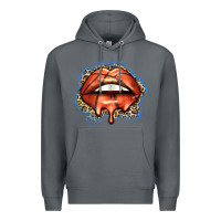 Rock basketball lips Premium Hoodie - Zillion Design Studio
