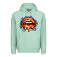 Seafoam basketball lips Premium Hoodie - Zillion Design Studio