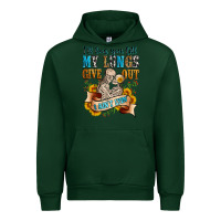Forest Green i'll love you tillmy lungs give out i ain't lyin' Urban Hoodie - Zillion Design Studio