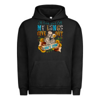 Pigment Black i'll love you tillmy lungs give out i ain't lyin' Urban Hoodie - Zillion Design Studio