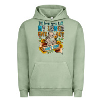 Pigment Oil Green i'll love you tillmy lungs give out i ain't lyin' Urban Hoodie - Zillion Design Studio
