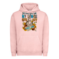 Pigment Salmon i'll love you tillmy lungs give out i ain't lyin' Urban Hoodie - Zillion Design Studio