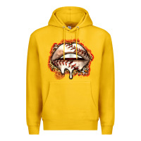 Lemon baseball lips Premium Hoodie - Zillion Design Studio