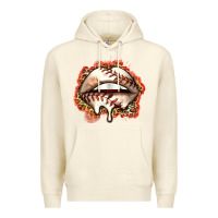 Sandshell baseball lips Premium Hoodie - Zillion Design Studio