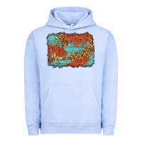 Pigment Grape Ice western leopard tooled leather background Urban Hoodie - Zillion Design Studio