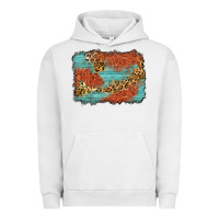 Pigment Lunar Rock western leopard tooled leather background Urban Hoodie - Zillion Design Studio
