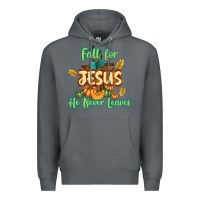 Rock Fall for Jesus He Never Leaves Premium Hoodie - texasbilliewilder