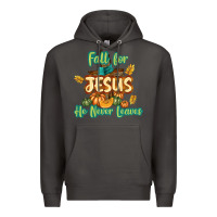 Smoke Fall for Jesus He Never Leaves Premium Hoodie - texasbilliewilder