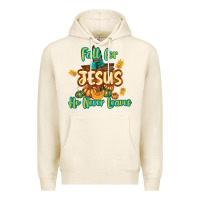 Tofu Fall for Jesus He Never Leaves Premium Hoodie - texasbilliewilder