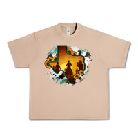Burro Horsehide Texas Map Cowboys Flag Urban Heavy Tee - RanaPortraitStore