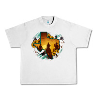 Lunar Rock Horsehide Texas Map Cowboys Flag Urban Heavy Tee - RanaPortraitStore