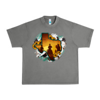 Tornado Horsehide Texas Map Cowboys Flag Urban Heavy Tee - RanaPortraitStore