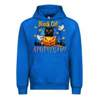 Cobalt Black Cat Apothecary Urban Hoodie - texasbilliewilder