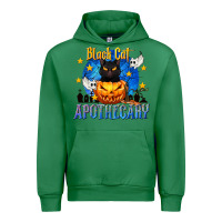 Emerald Black Cat Apothecary Urban Hoodie - texasbilliewilder