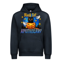 Navy Black Cat Apothecary Urban Hoodie - texasbilliewilder