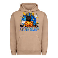 Pigment Burro Black Cat Apothecary Urban Hoodie - texasbilliewilder