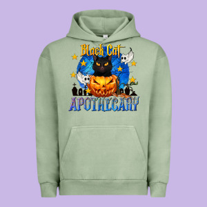 Black Cat Apothecary Urban Hoodie Designed By Texasbilliewilder