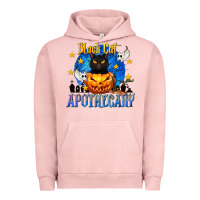 Pigment Salmon Black Cat Apothecary Urban Hoodie - texasbilliewilder