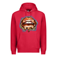 Cardinal american football lips Premium Hoodie - Zillion Design Studio