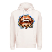 Pale Pink american football lips Premium Hoodie - Zillion Design Studio