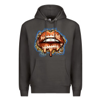 Smoke american football lips Premium Hoodie - Zillion Design Studio