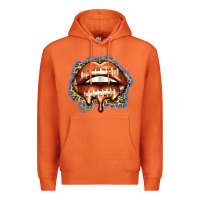 Carrot american football lips Premium Hoodie - Zillion Design Studio