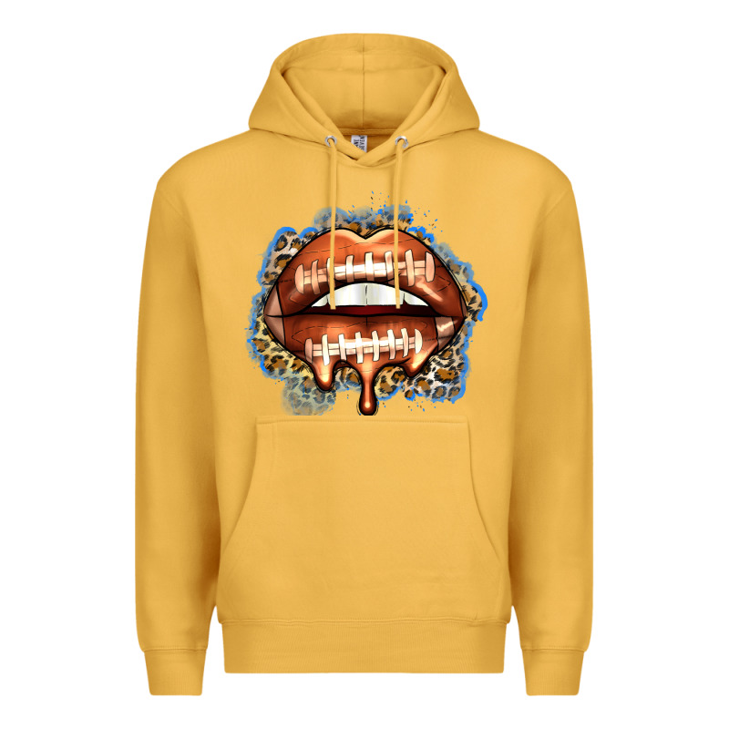 American Football Lips Premium Hoodie by Zillion Design Studio | Teevron