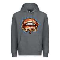 Rock american football lips Premium Hoodie - Zillion Design Studio