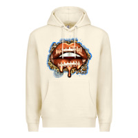 Sandshell american football lips Premium Hoodie - Zillion Design Studio