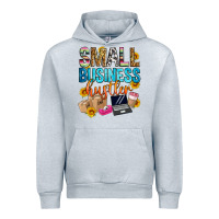 Heather Grey small business hustler Urban Hoodie - Zillion Design Studio