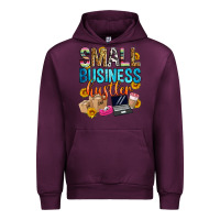 Mauve Wine small business hustler Urban Hoodie - Zillion Design Studio