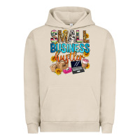 Pigment French Oak small business hustler Urban Hoodie - Zillion Design Studio