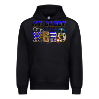 Black my daddy is my hero police Urban Hoodie - Zillion Design Studio