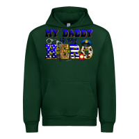 Forest Green my daddy is my hero police Urban Hoodie - Zillion Design Studio
