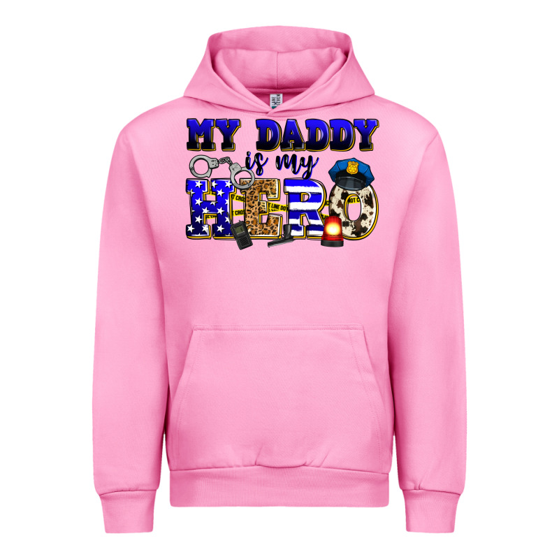 My Daddy Is My Hero Police Urban Hoodie by Zillion Design Studio | Teevron