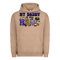 Pigment Burro my daddy is my hero police Urban Hoodie - Zillion Design Studio