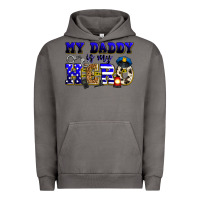 Pigment Tornado my daddy is my hero police Urban Hoodie - Zillion Design Studio