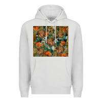 Dove Grey fall cowhide highland cow tumbler Premium Hoodie - RanaPortraitStore