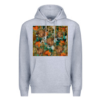Heather Grey fall cowhide highland cow tumbler Premium Hoodie - RanaPortraitStore