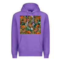 Purple fall cowhide highland cow tumbler Premium Hoodie - RanaPortraitStore