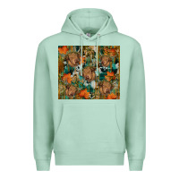 Seafoam fall cowhide highland cow tumbler Premium Hoodie - RanaPortraitStore