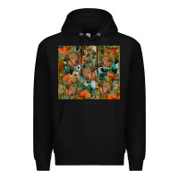 Black fall cowhide highland cow tumbler Premium Hoodie - RanaPortraitStore