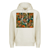 Oatmeal Heather fall cowhide highland cow tumbler Premium Hoodie - RanaPortraitStore
