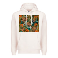 Pale Pink fall cowhide highland cow tumbler Premium Hoodie - RanaPortraitStore