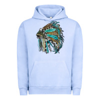 Pigment Grape Ice indian feather headdress with western  patterns Urban Hoodie - RanaPortraitStore