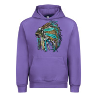 Tulip indian feather headdress with western  patterns Urban Hoodie - RanaPortraitStore