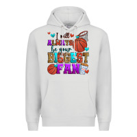 Dove Grey i will always be your biggest fan basketball Premium Hoodie - Zillion Design Studio