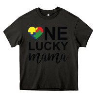 Asphalt one lucky mama Heavy Core Tee - CowhideDigitalArt