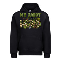 Black my daddy is my hero army Urban Hoodie - Zillion Design Studio